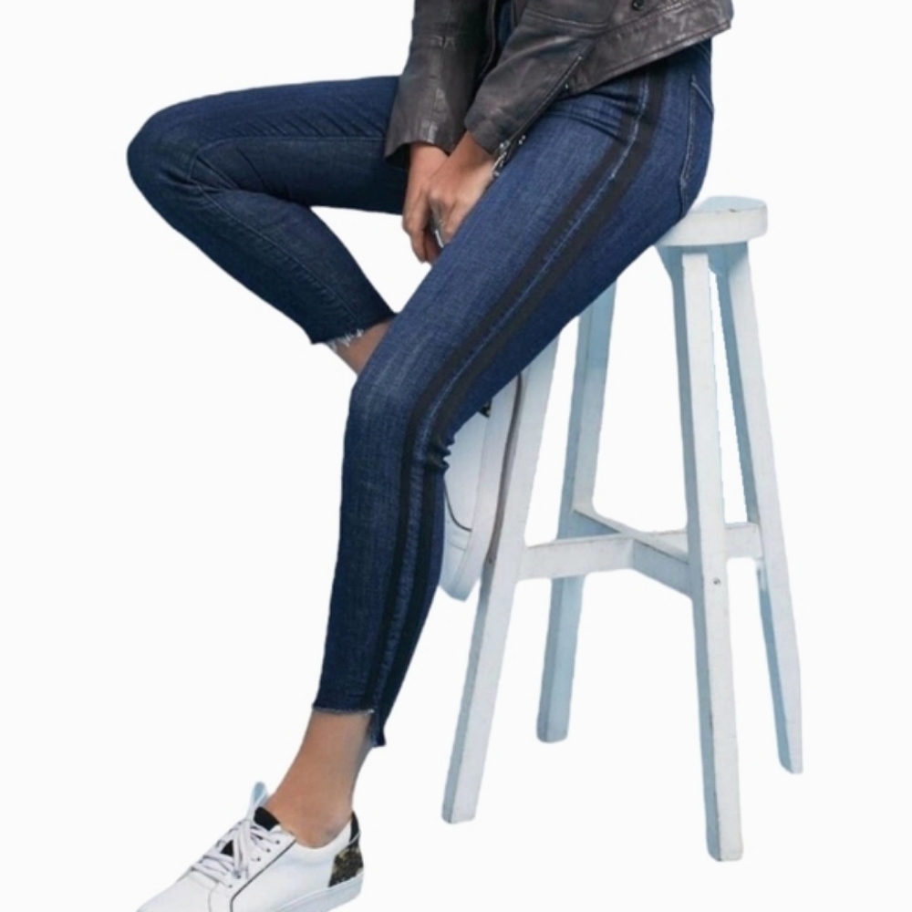 MOTHER jeans The Stunner high rise skinny  - Sweeping Racer